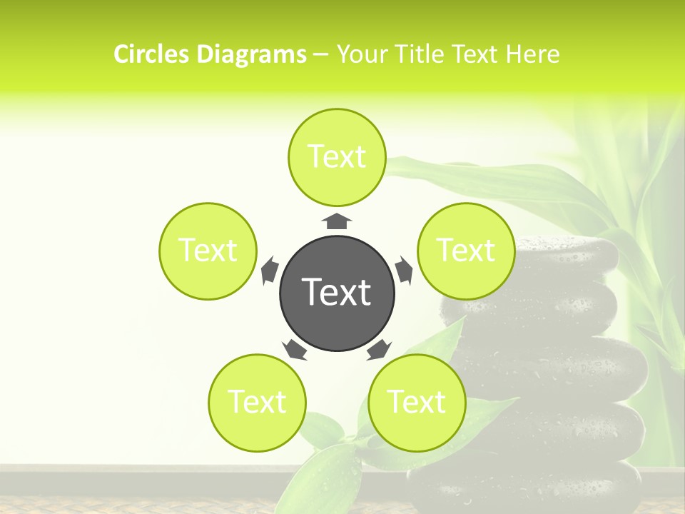 Copyspace Meditation Green PowerPoint Template