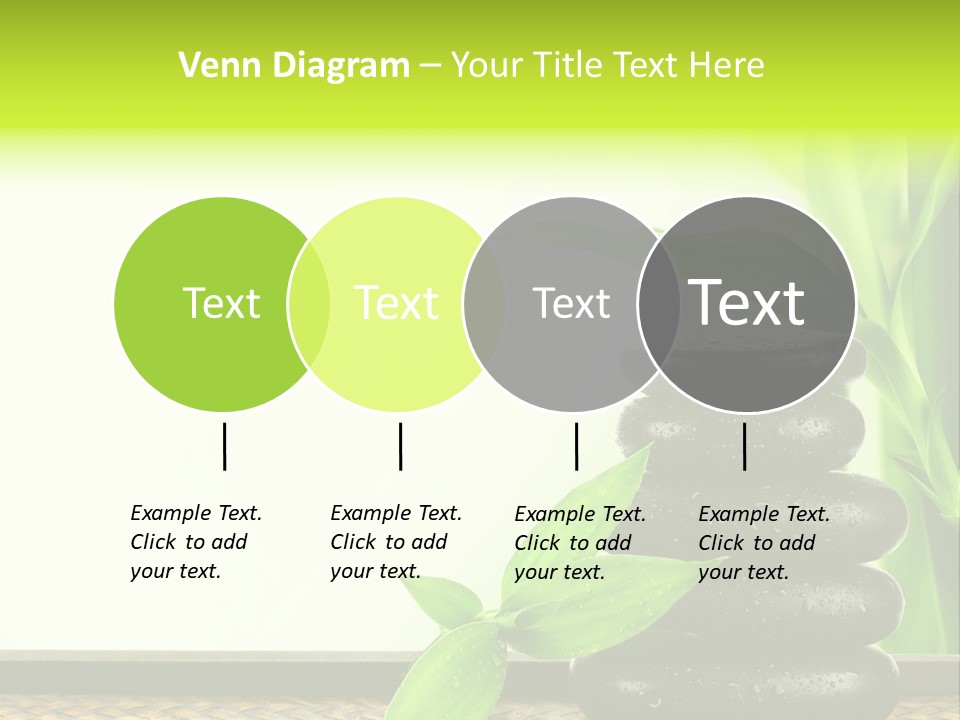 Copyspace Meditation Green PowerPoint Template