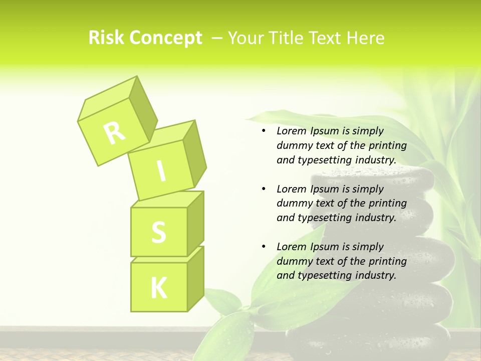 Copyspace Meditation Green PowerPoint Template