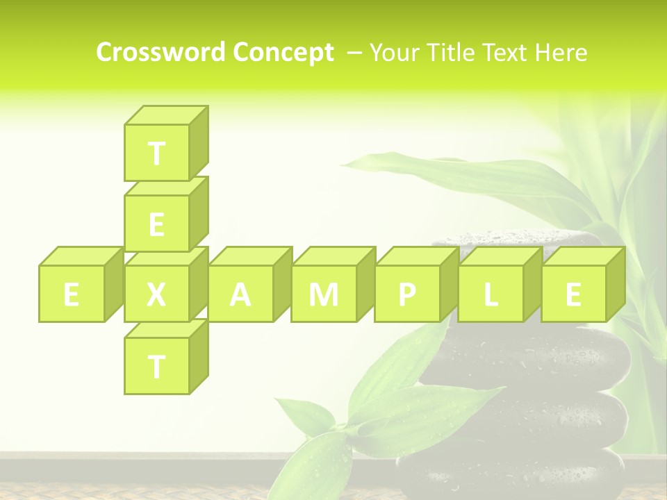 Copyspace Meditation Green PowerPoint Template