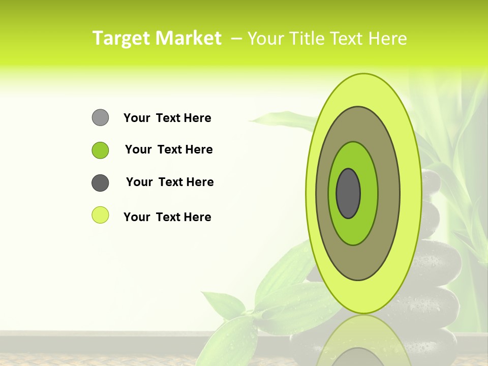 Copyspace Meditation Green PowerPoint Template