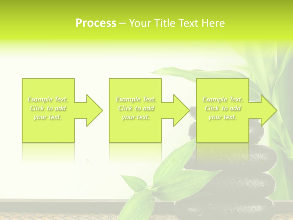 Copyspace Meditation Green PowerPoint Template