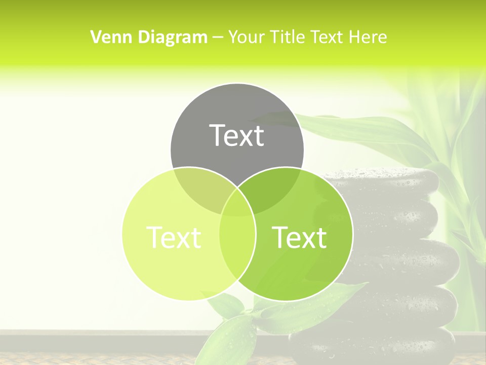 Copyspace Meditation Green PowerPoint Template