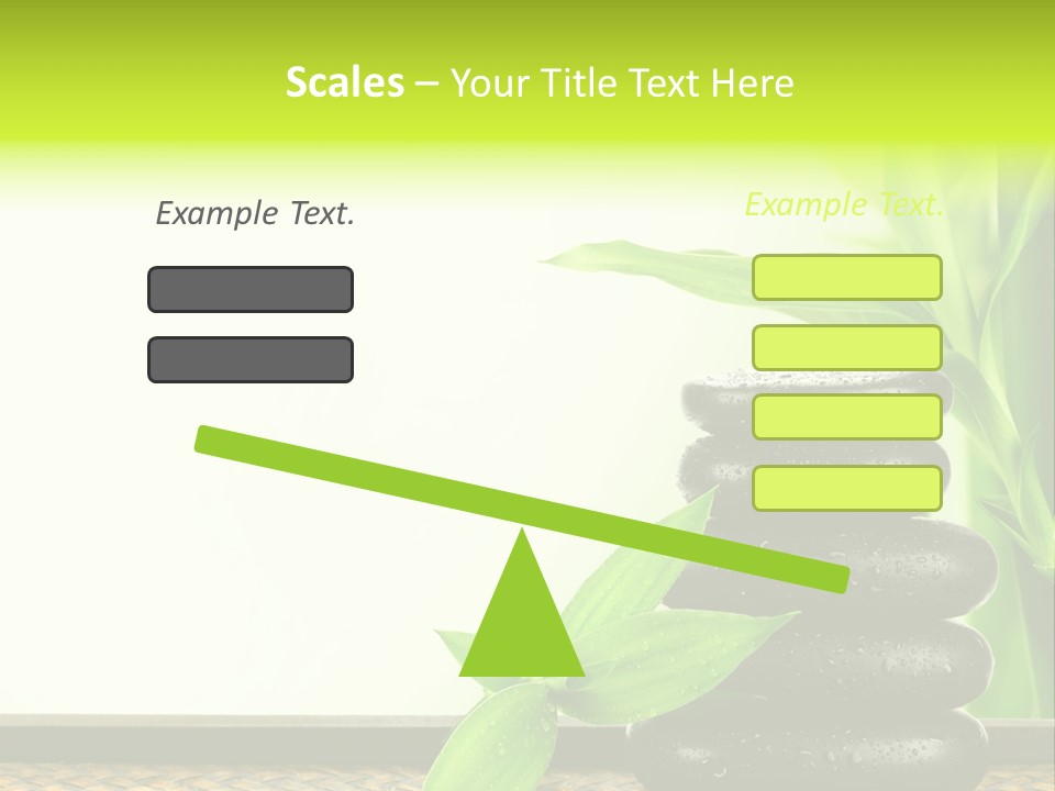 Copyspace Meditation Green PowerPoint Template