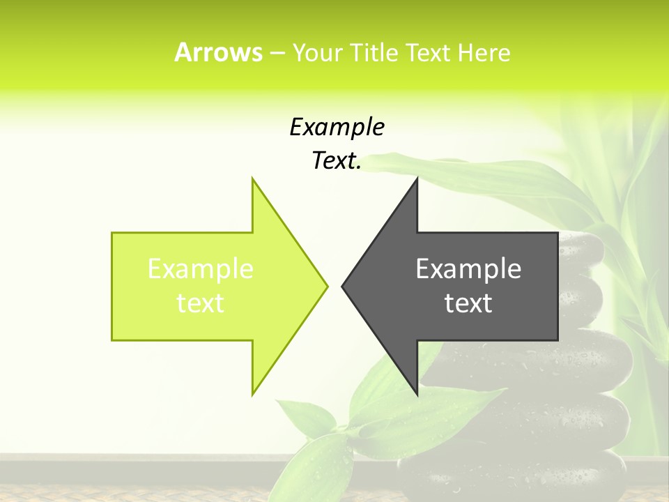 Copyspace Meditation Green PowerPoint Template