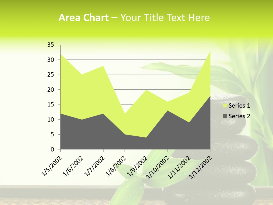 Copyspace Meditation Green PowerPoint Template