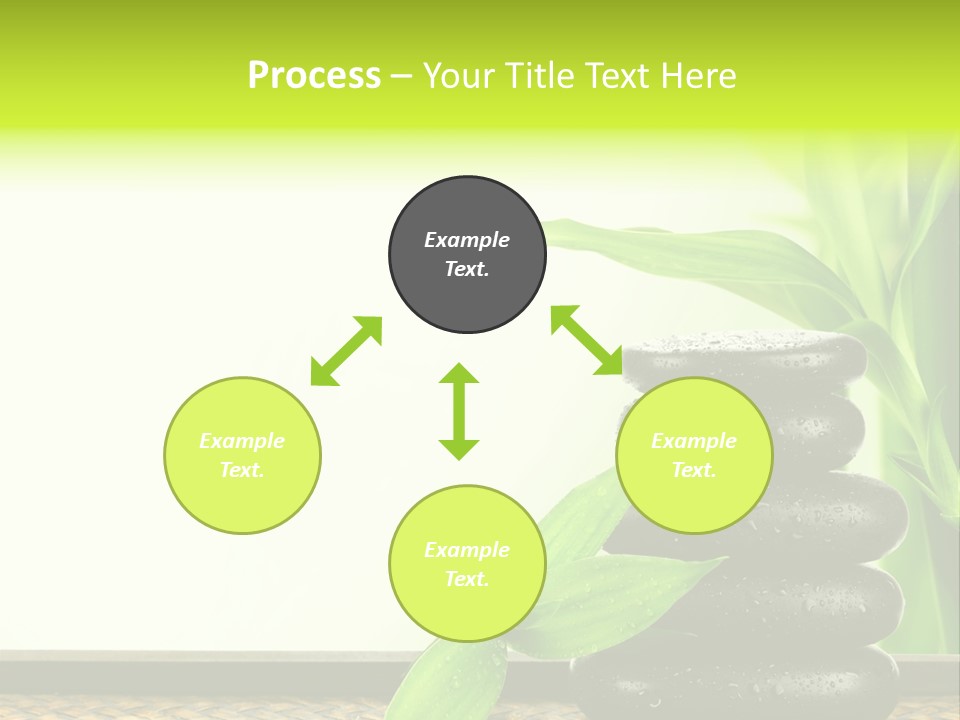 Copyspace Meditation Green PowerPoint Template