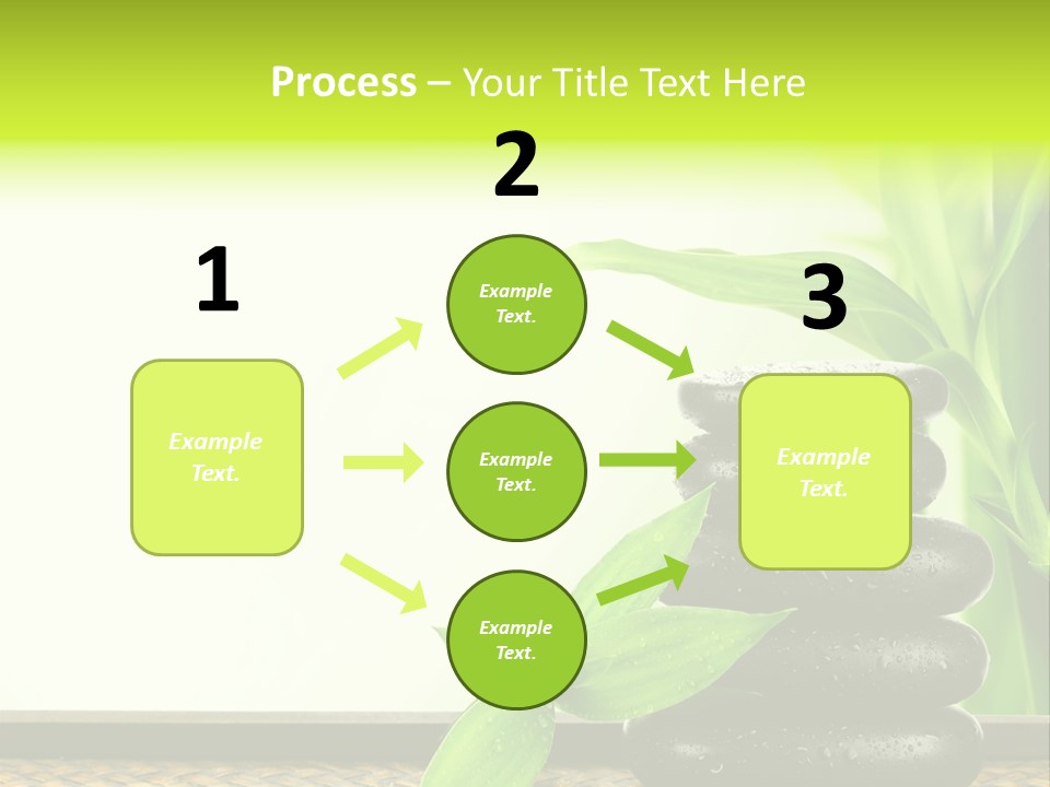 Copyspace Meditation Green PowerPoint Template