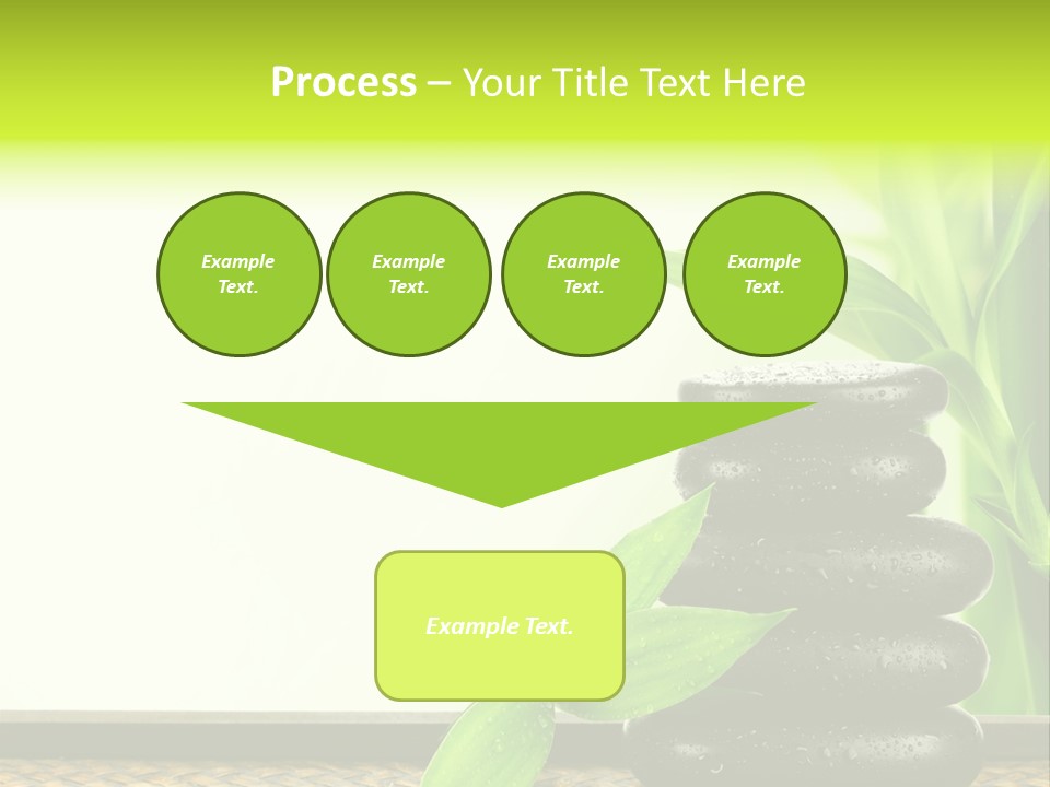 Copyspace Meditation Green PowerPoint Template