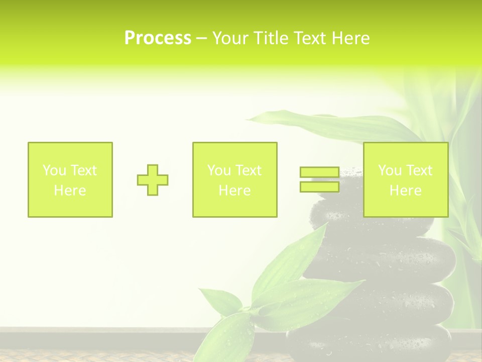 Copyspace Meditation Green PowerPoint Template