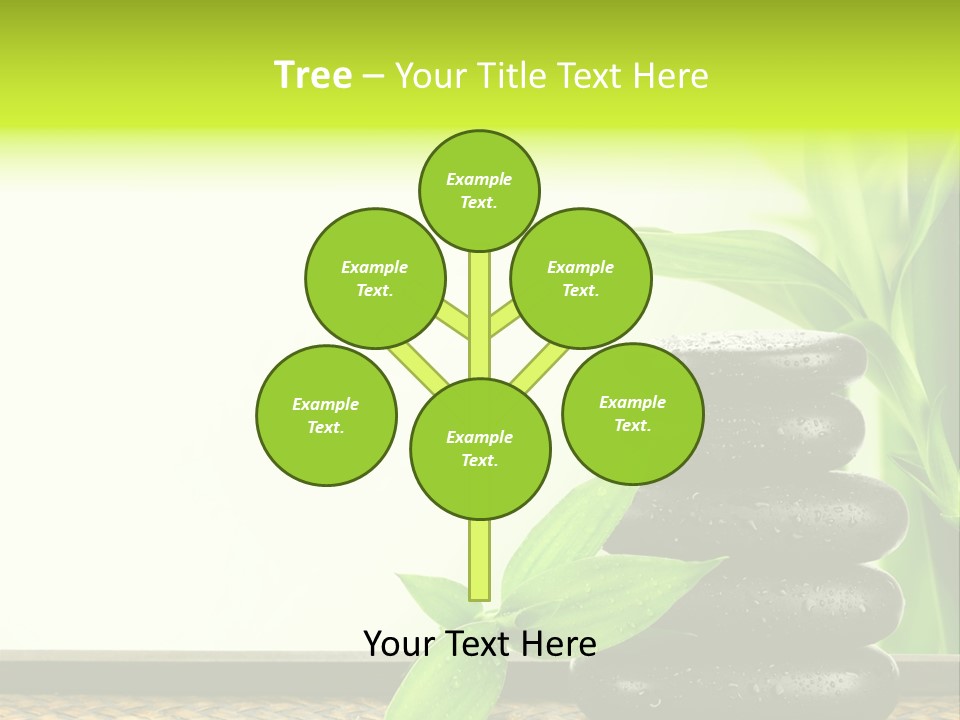 Copyspace Meditation Green PowerPoint Template
