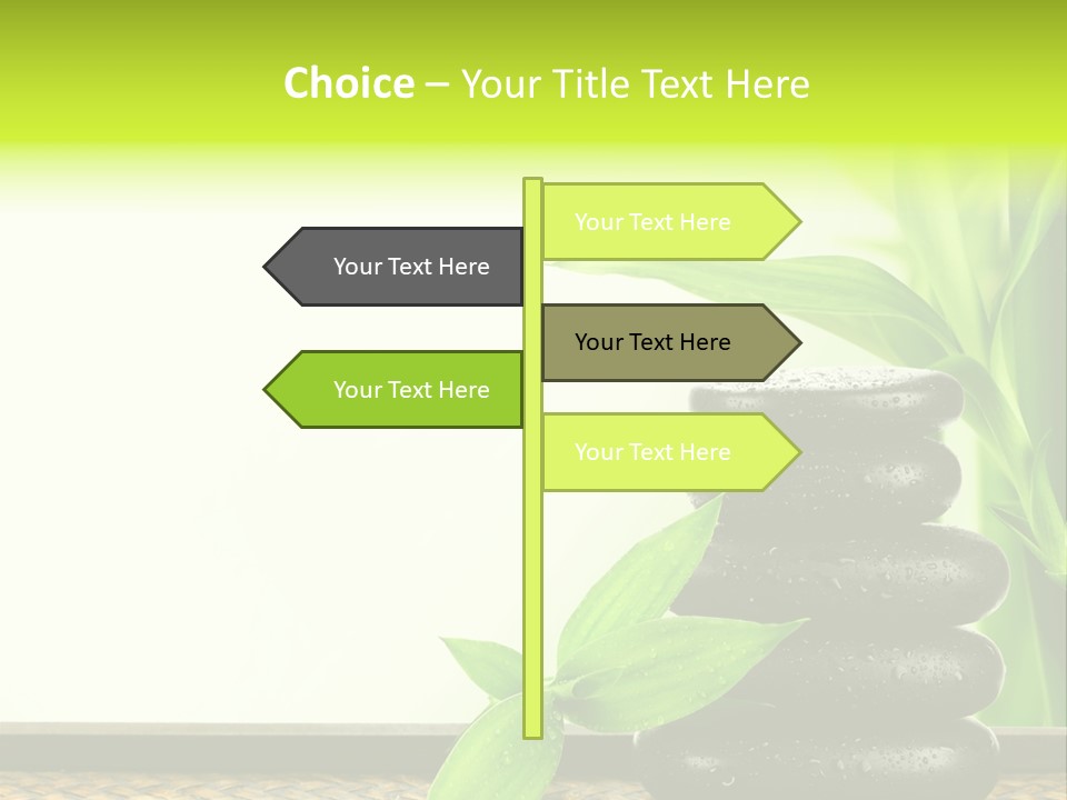 Copyspace Meditation Green PowerPoint Template