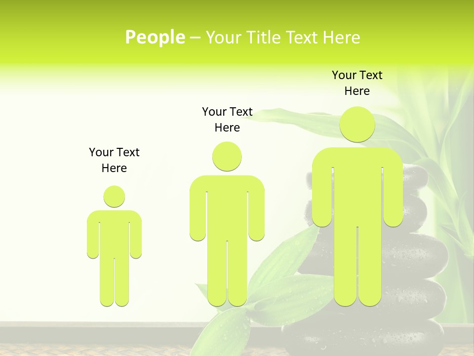 Copyspace Meditation Green PowerPoint Template