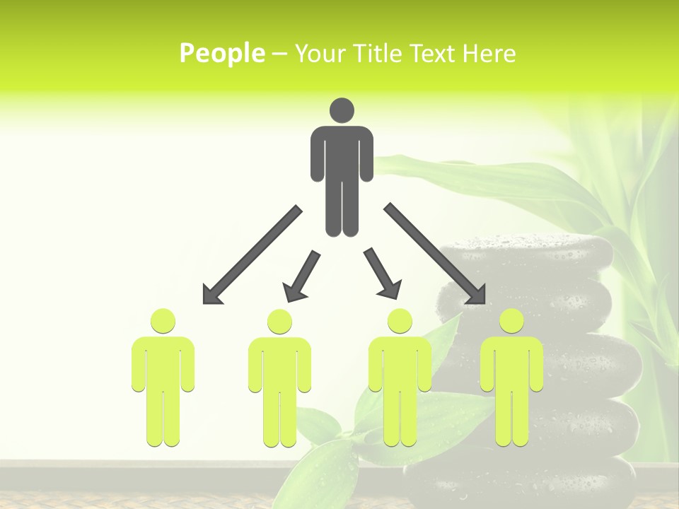 Copyspace Meditation Green PowerPoint Template