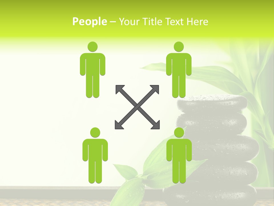 Copyspace Meditation Green PowerPoint Template