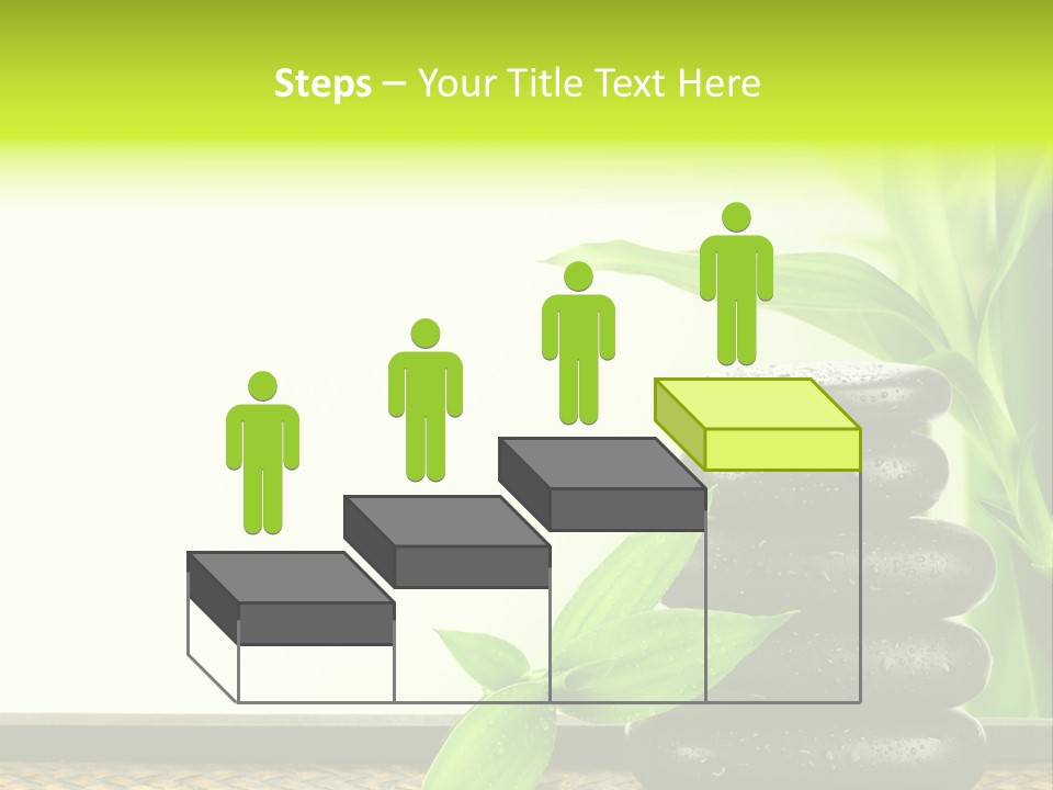 Copyspace Meditation Green PowerPoint Template