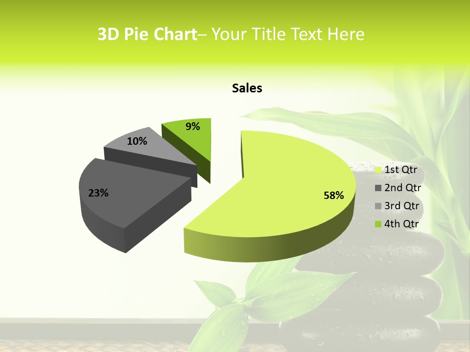 Copyspace Meditation Green PowerPoint Template