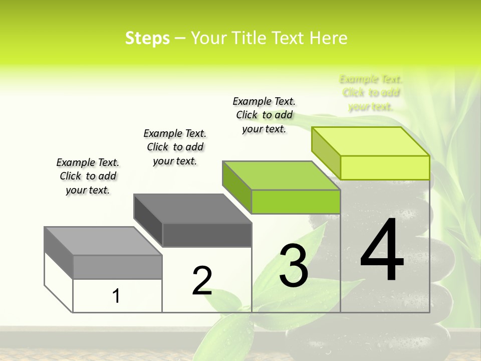Copyspace Meditation Green PowerPoint Template