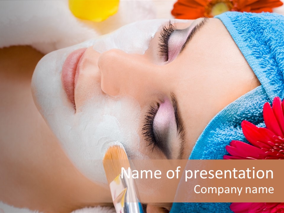 Woman Relax Clinical PowerPoint Template