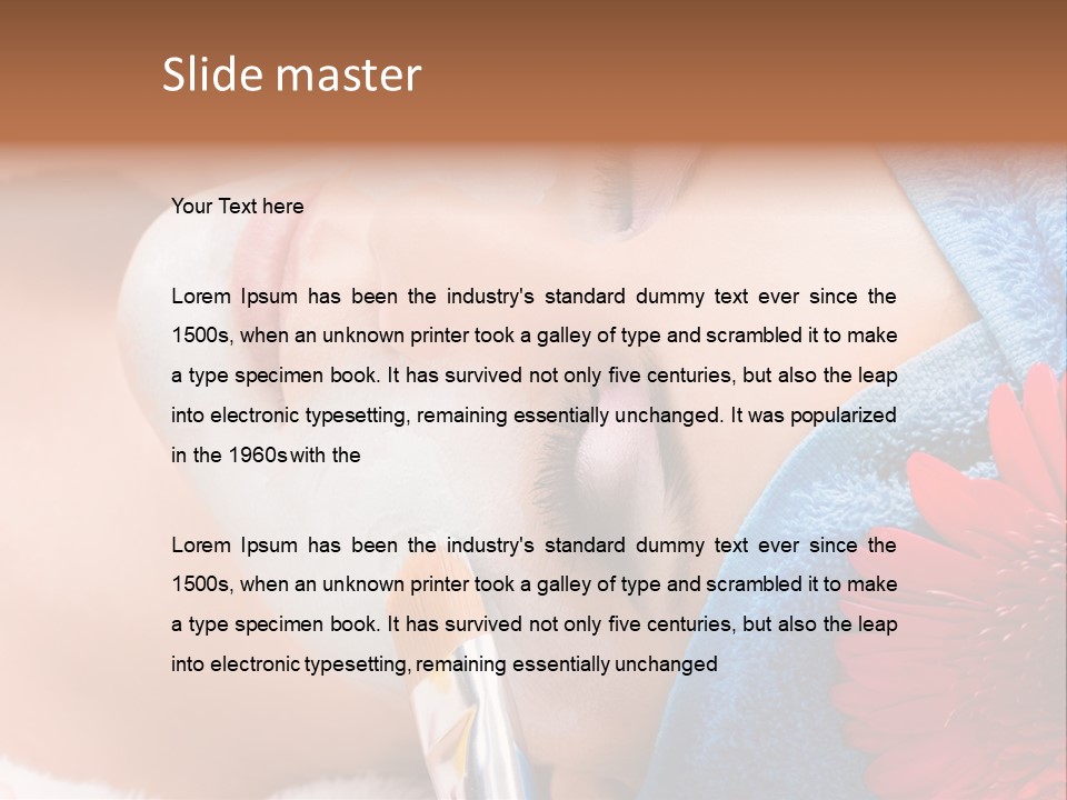 Woman Relax Clinical PowerPoint Template