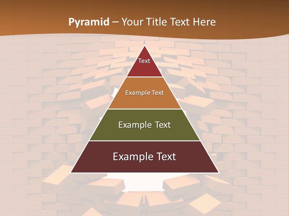 A Brick Wall With A Hole In The Middle PowerPoint Template