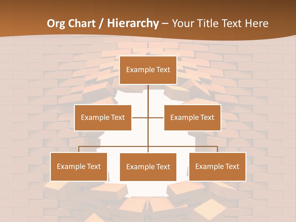 A Brick Wall With A Hole In The Middle PowerPoint Template