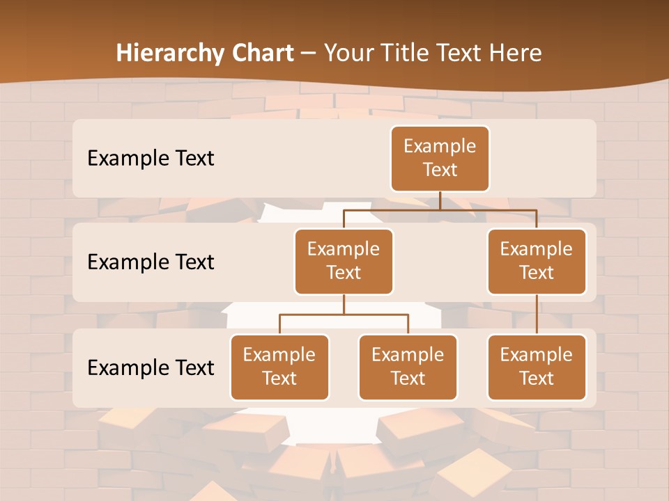A Brick Wall With A Hole In The Middle PowerPoint Template