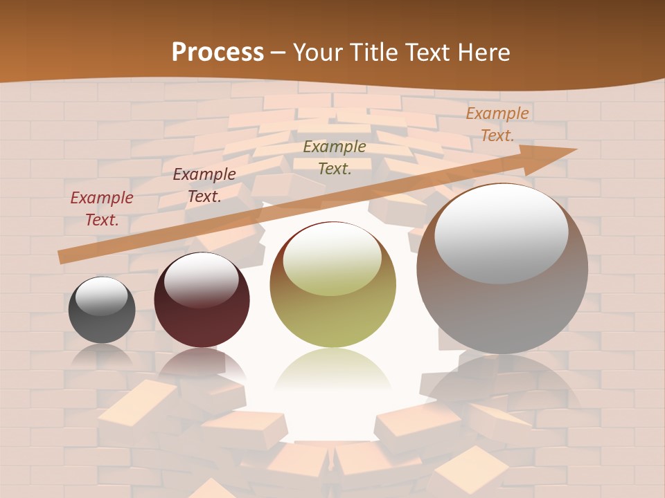 A Brick Wall With A Hole In The Middle PowerPoint Template