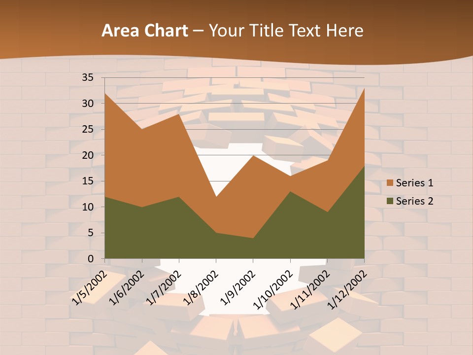 A Brick Wall With A Hole In The Middle PowerPoint Template