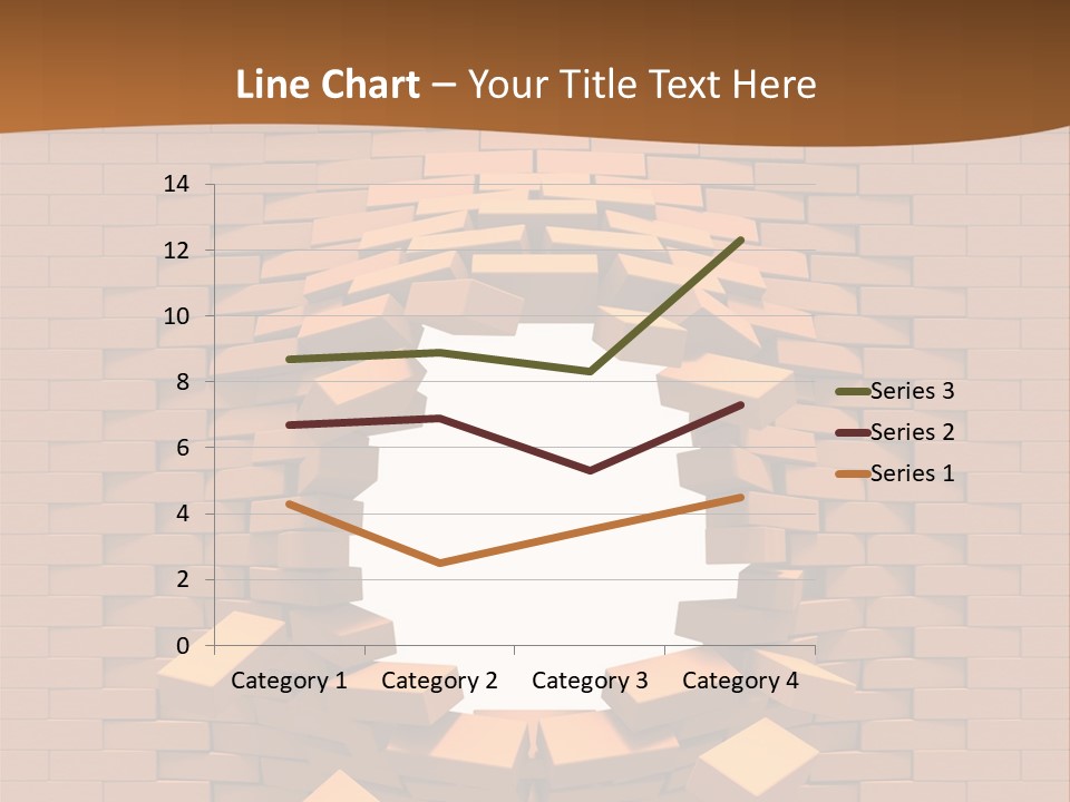 A Brick Wall With A Hole In The Middle PowerPoint Template