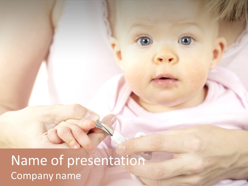 Child Girl Cultivating PowerPoint Template