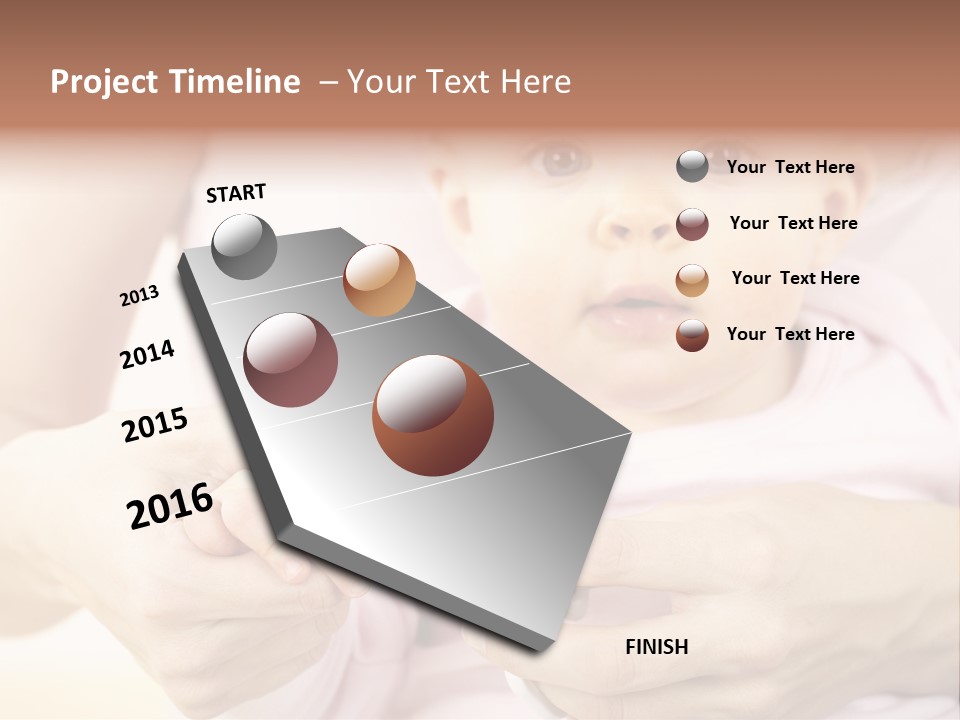 Child Girl Cultivating PowerPoint Template