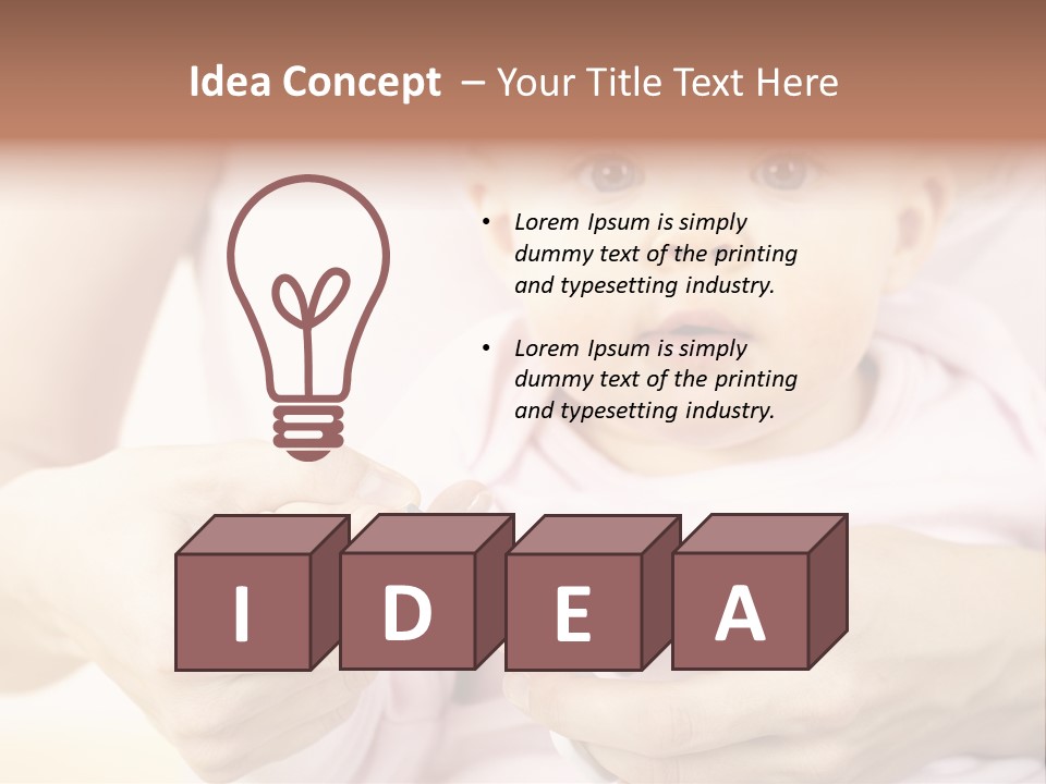 Child Girl Cultivating PowerPoint Template