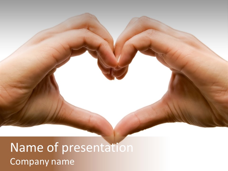 Human Protection Love PowerPoint Template