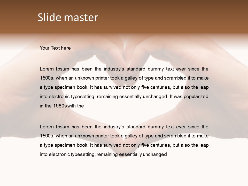 Human Protection Love PowerPoint Template