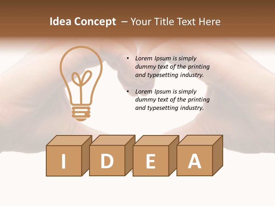 Human Protection Love PowerPoint Template