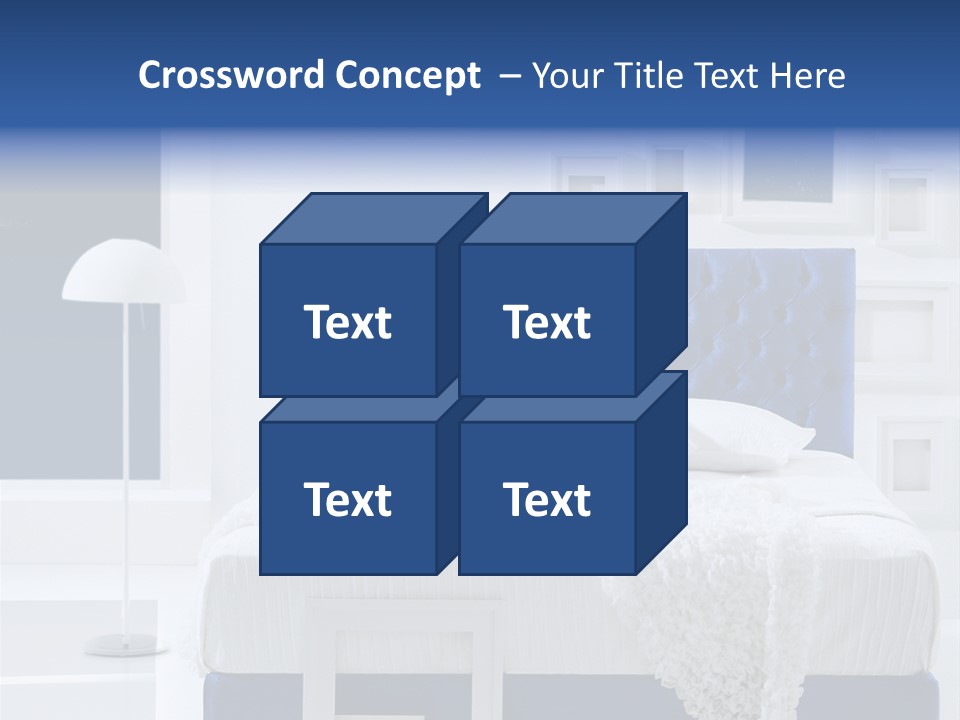 Headboard Apartment Wall PowerPoint Template