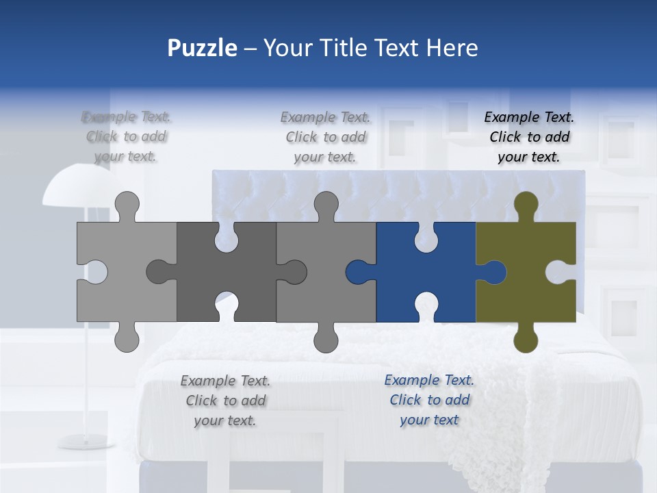 Headboard Apartment Wall PowerPoint Template