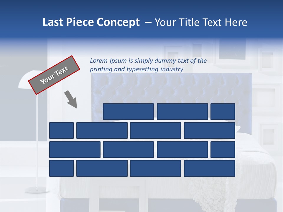 Headboard Apartment Wall PowerPoint Template