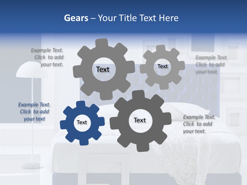 Headboard Apartment Wall PowerPoint Template