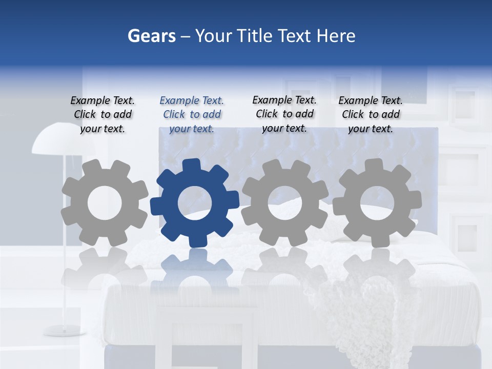 Headboard Apartment Wall PowerPoint Template