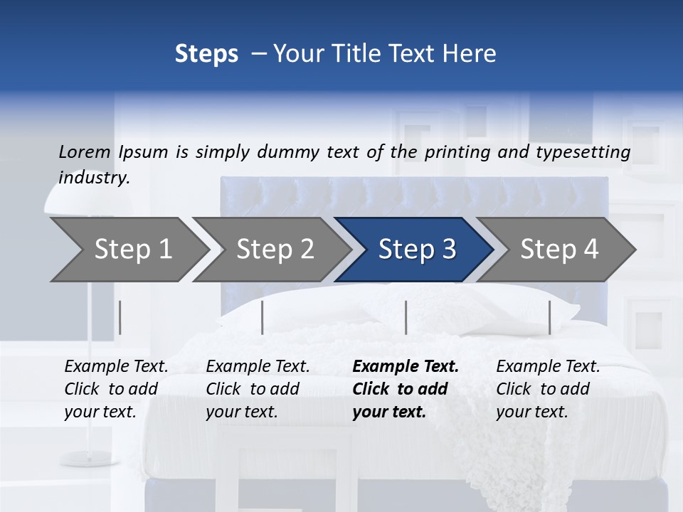 Headboard Apartment Wall PowerPoint Template