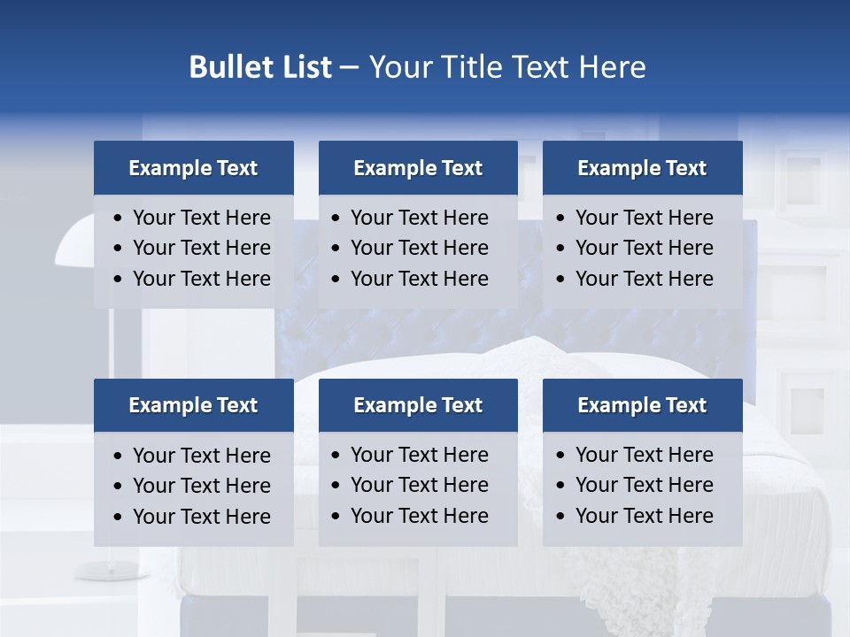 Headboard Apartment Wall PowerPoint Template
