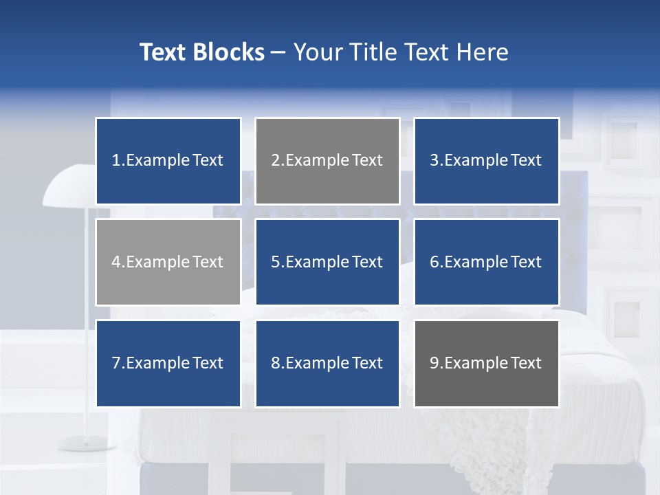 Headboard Apartment Wall PowerPoint Template