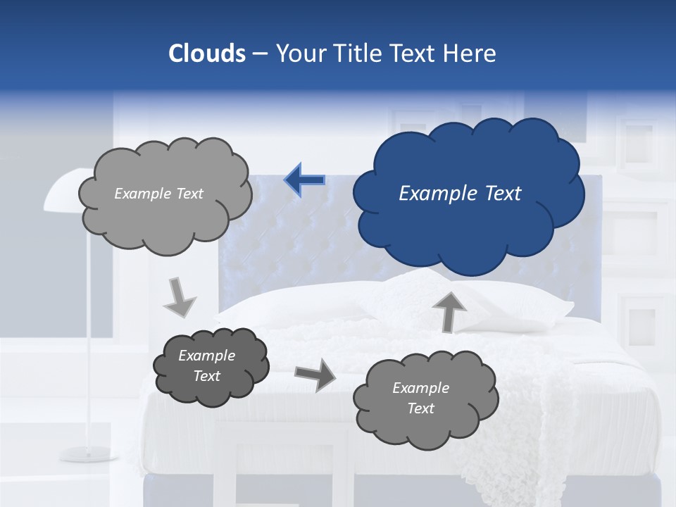 Headboard Apartment Wall PowerPoint Template