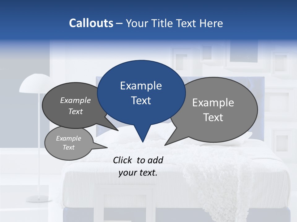 Headboard Apartment Wall PowerPoint Template