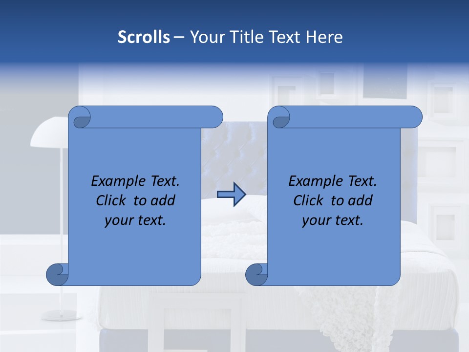 Headboard Apartment Wall PowerPoint Template