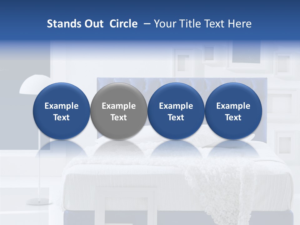 Headboard Apartment Wall PowerPoint Template