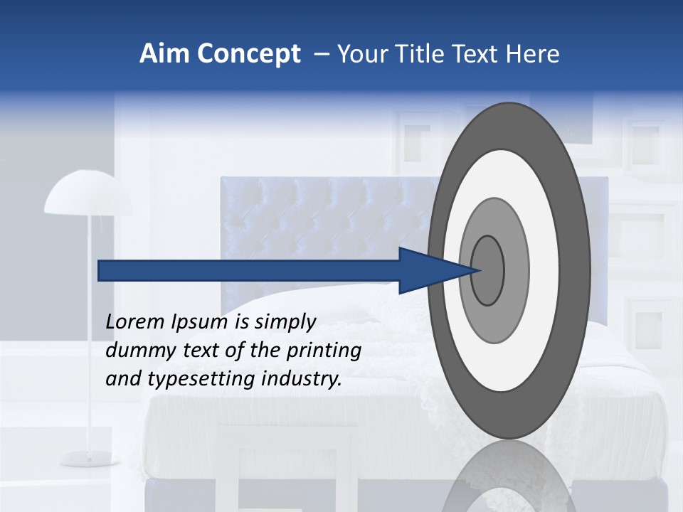 Headboard Apartment Wall PowerPoint Template