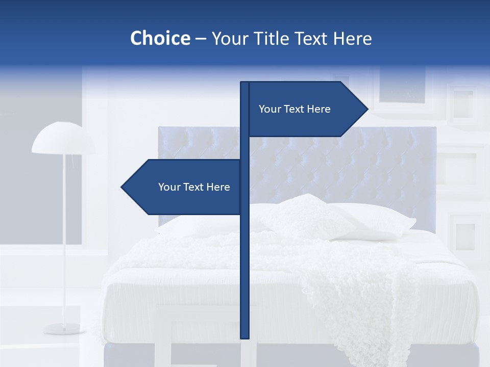 Headboard Apartment Wall PowerPoint Template